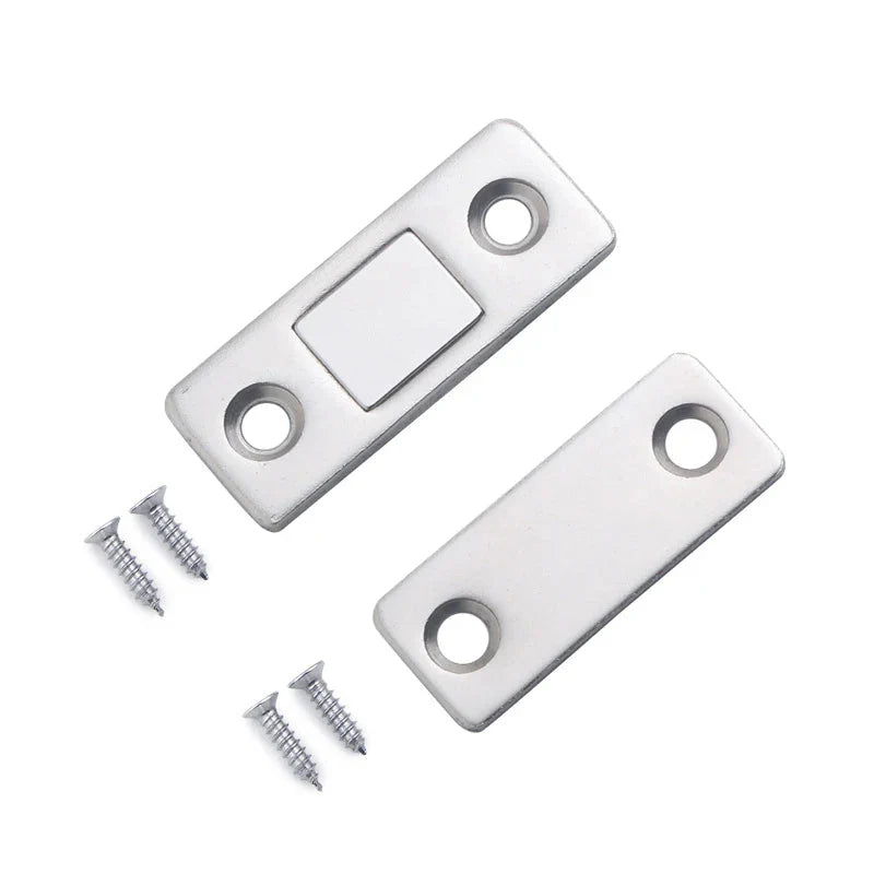 Aimant pour Porte Battante et Coulissante Finition Gris Argent