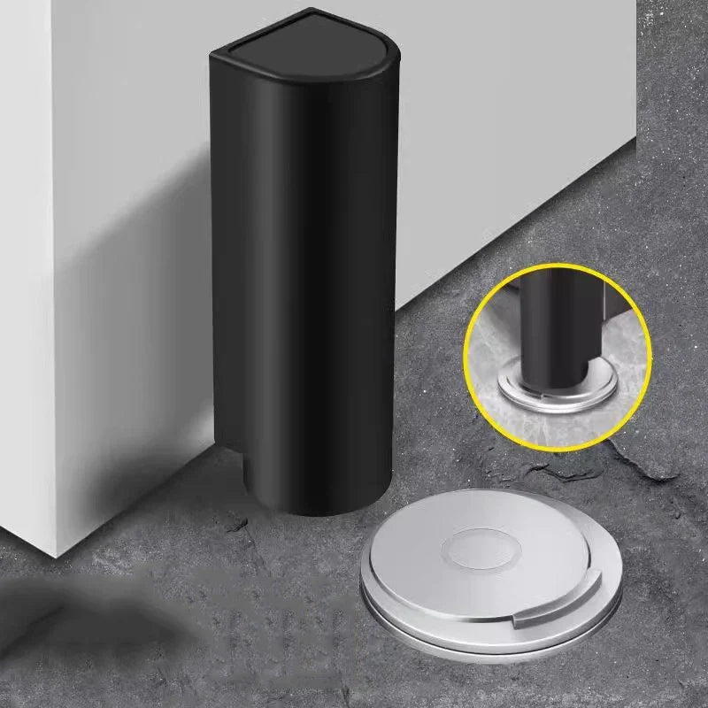 Butoir de Porte Magnétique Noir pour Porte Intérieure