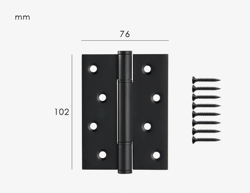 Charnière de Meuble Rectangulaire en Laiton pour Porte Intérieure