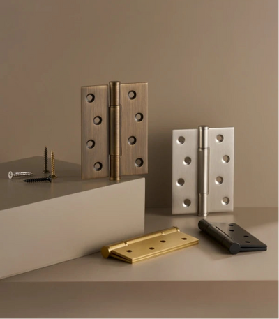 Charnière de Meuble Rectangulaire en Laiton pour Porte Intérieure