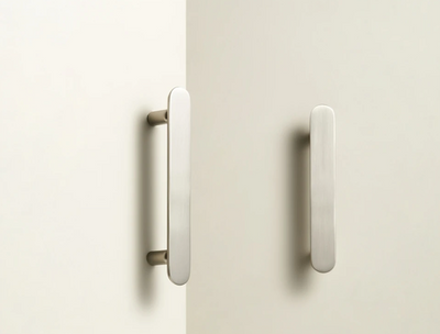 Poignée de Meuble en Laiton Gris Inox Design Original