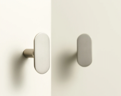 Poignée de Meuble en Laiton Gris Inox Design Original