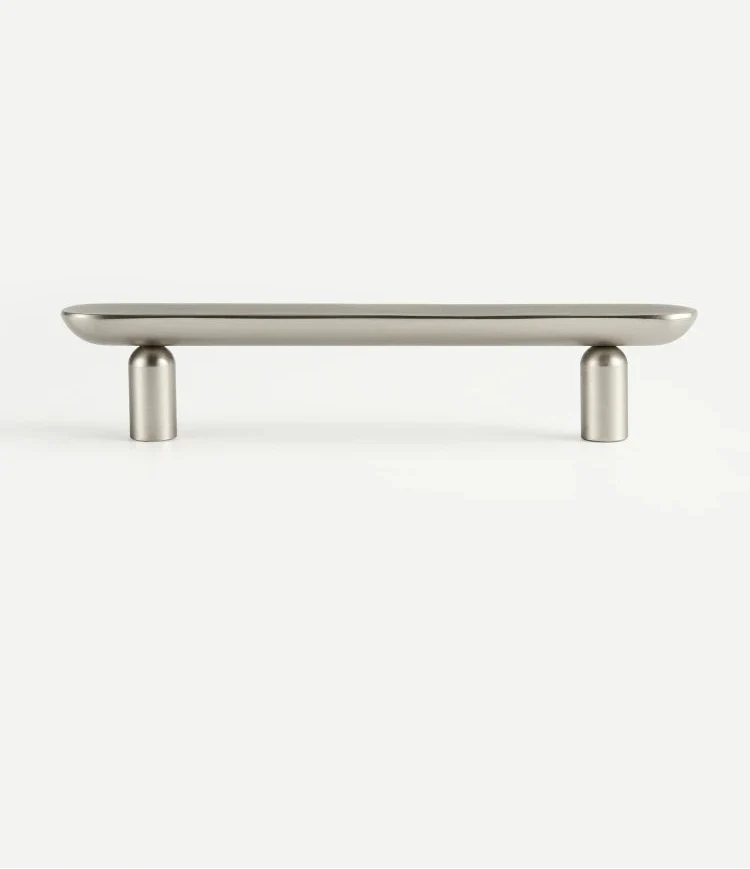 Poignée de Meuble en Laiton Gris Inox Design Original