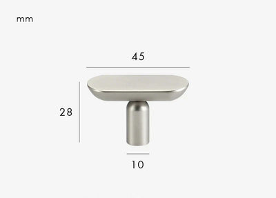 Poignée de Meuble en Laiton Gris Inox Design Original