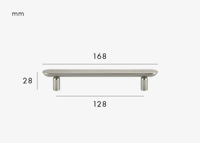 Poignée de Meuble en Laiton Gris Inox Design Original