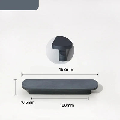 Univers des Poignées Poignée de Meuble Ultra-fine Aluminium Gris Anthracite