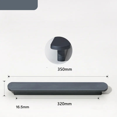 Univers des Poignées Poignée de Meuble Ultra-fine Aluminium Gris Anthracite