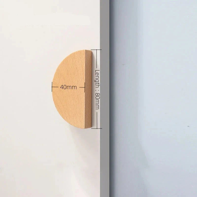 Bouton de Meuble en Bois de Chêne Classique pour Tiroirs