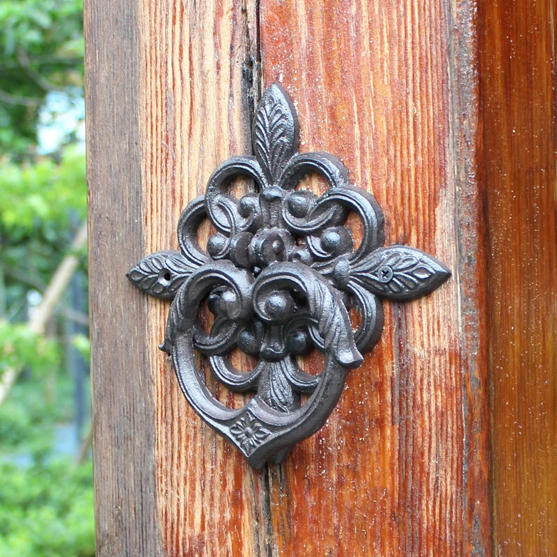 Poignée de porte fonte patine rustique – tirage style ancien