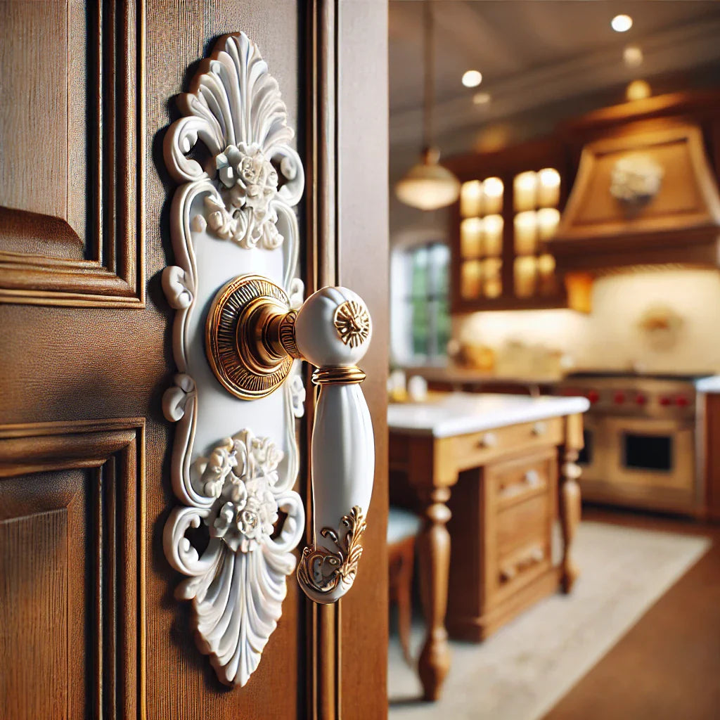 POIGNÉE DE PORTE EN PORCELAINE