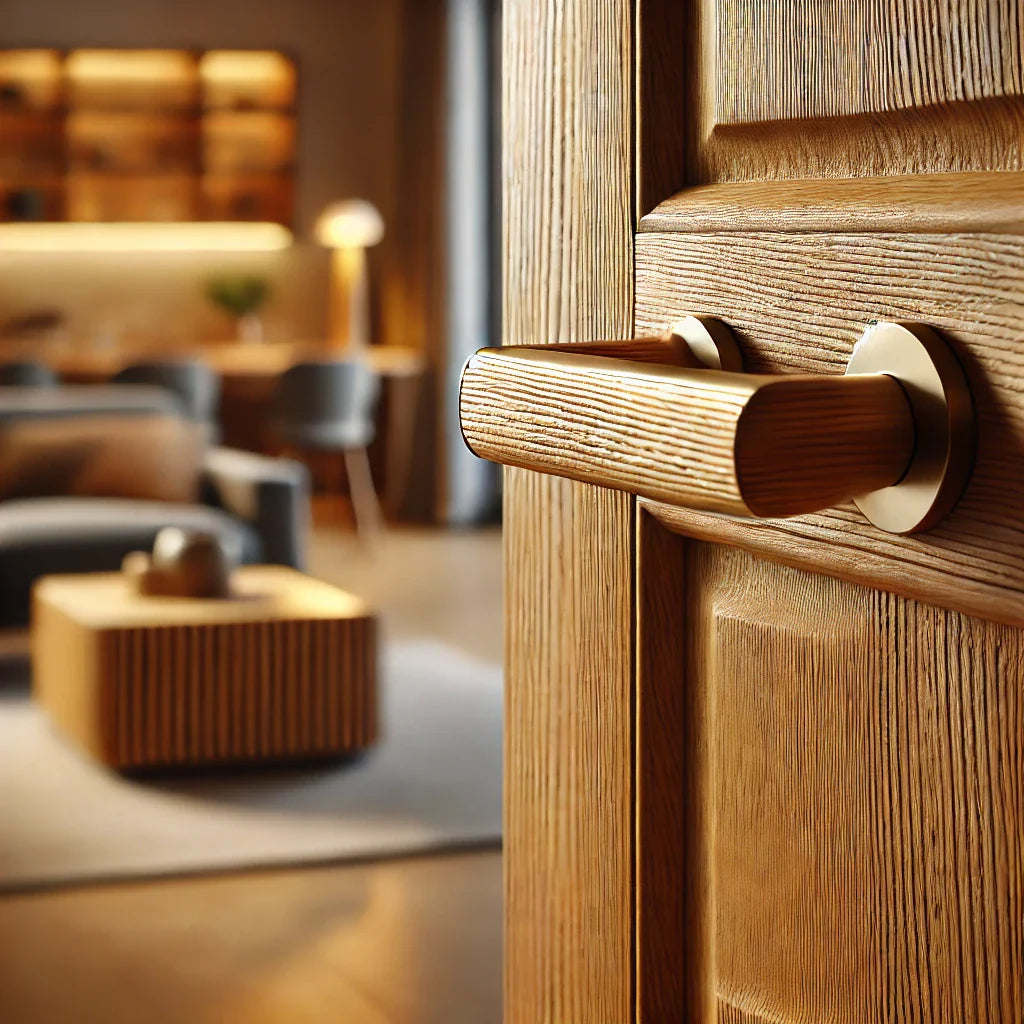 POIGNÉE DE PORTE EN BOIS