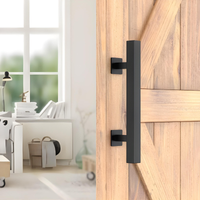 Poignée de Tirage Noire Carrée ou Ronde pour Porte Coulissante, 305 mm, vue 3