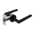 Poignée de Porte Intérieure Inox Noir Mat, Béquille Droite de 135 mm