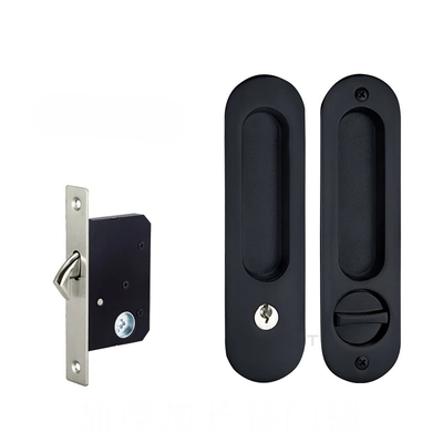 Poignée Cuvette Ovale à Clé pour Porte Coulissante, Serrure à Crochet, vue 8