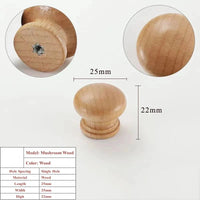Bouton de Meuble Boule en Bois, Noyer ou Hêtre, 25 à 40 mm, vue 10