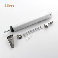 Ferme-Porte à Vérin Réglable en Aluminium, 230 mm, Argent, Blanc ou Noir, vue 7