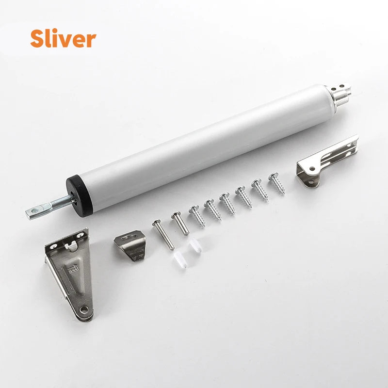 Ferme-Porte à Vérin Réglable en Aluminium, 230 mm, Argent, Blanc ou Noir, vue 7