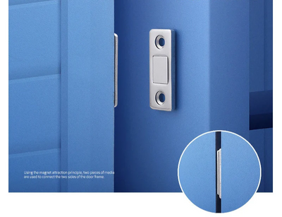 Aimant pour Porte Battante et Coulissante Finition Gris Argent