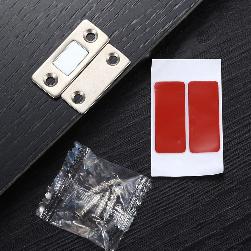 Aimant pour Porte Battante et Coulissante Finition Gris Argent