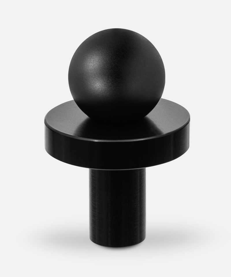 Bouton de Meuble Pola Noir Brossé
