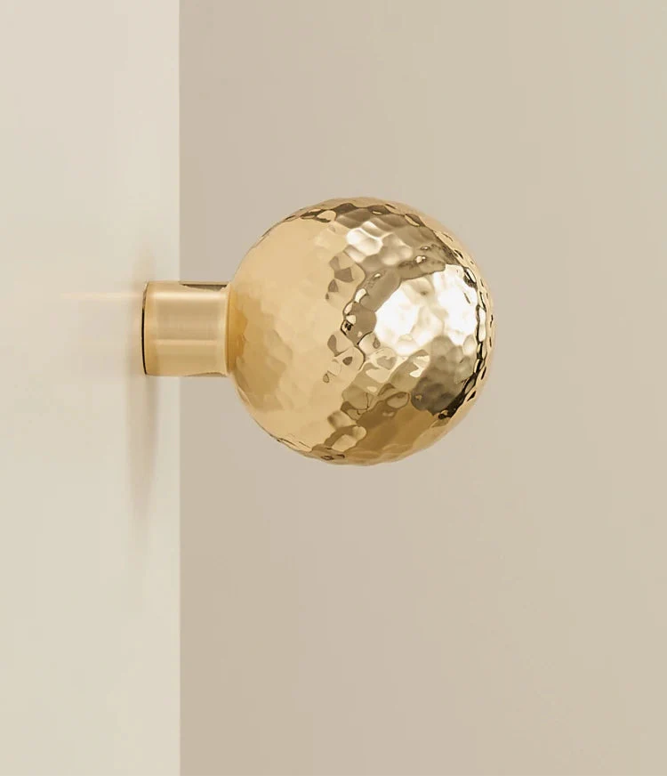 Bouton de Meuble en Laiton Or Brillant pour Placards
