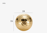 Bouton de Meuble Boule Martelée en Laiton Or Brillant, 25 ou 28 mm, vue 4