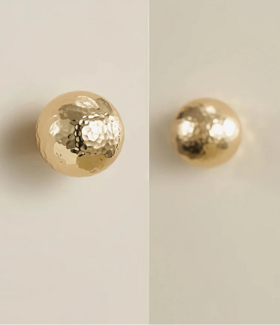 Bouton de Meuble en Laiton Or Brillant pour Placards