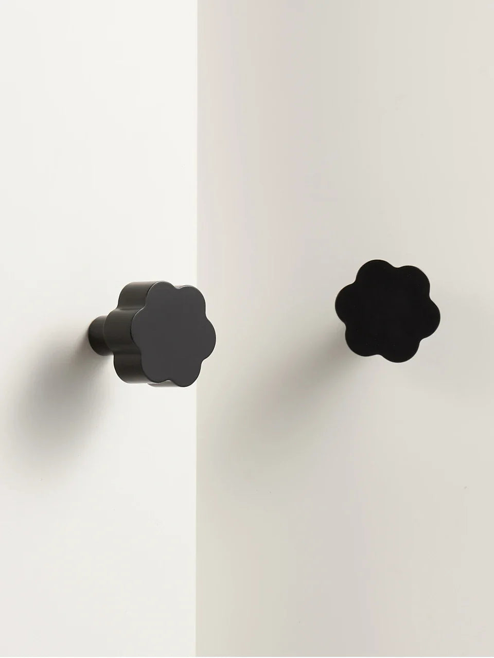 Bouton de Meuble Rétro Noir en Laiton pour Armoires