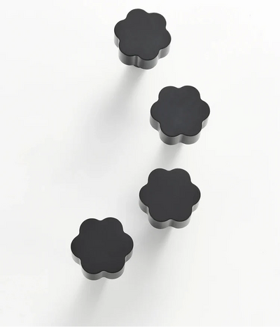 Bouton de Meuble Rétro Noir en Laiton pour Armoires