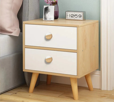 Bouton de Meuble Rond en Bois et Marbre, 40mm