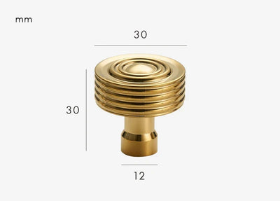 Bouton de Meuble Ancien Or Brillant, vue 3