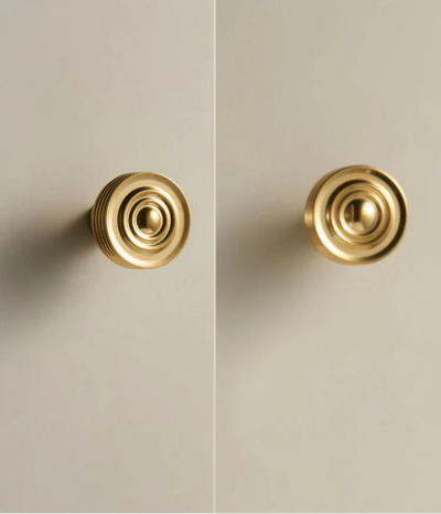 Bouton de Meuble Ancien Or Brillant