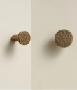 Bouton de Meuble Rond Plat Martelé Laiton Bronze, 20 ou 32 mm