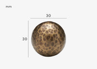 Bouton de Meuble Sphérique Martelé Finition Bronze, 20 à 30 mm, vue 4