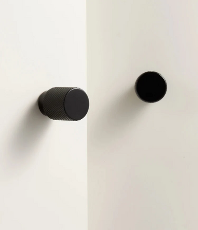Bouton de Meuble Classique en Laiton Noir pour Armoires