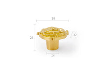 Bouton de Meuble Fleur de Rose en Laiton Or Brossé, 36 mm, vue 5
