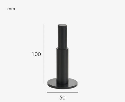 Butée de Porte Design Lisse en Laiton Brossé 100mm
