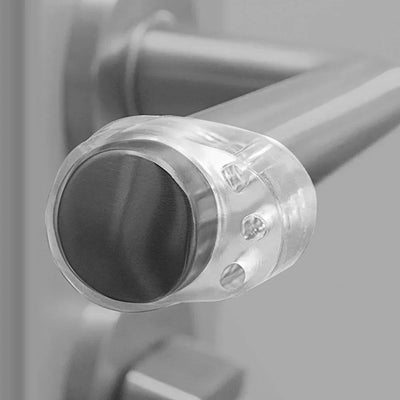 Univers des Poignées Butée de Porte en Silicone Transparent