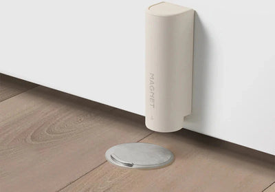 Butoir de Porte Magnétique Blanc pour Porte Intérieure Fixation Facile