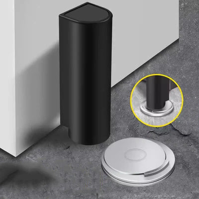 Butoir de Porte Magnétique Noir pour Porte Intérieure