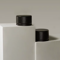Bouton de Porte Rond Moleté en Laiton, Noir ou Doré, avec Condamnation, vue 8