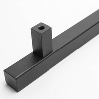 Poignée de Tirage Noire Carrée ou Ronde pour Porte Coulissante, 305 mm, vue 6