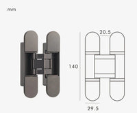 Charnière de Porte Invisible 3D Réglable, 140 mm, 6 Finitions, vue 7