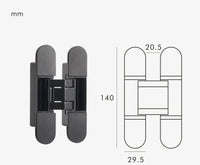 Charnière de Porte Invisible 3D Réglable, 140 mm, 6 Finitions, vue 9