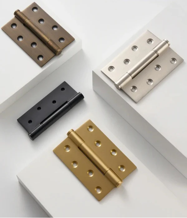 Charnière de Meuble Rectangulaire en Laiton pour Porte Intérieure