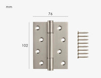 Paumelle de Porte en Laiton, 102 × 76 mm, 4 Finitions, vue 6