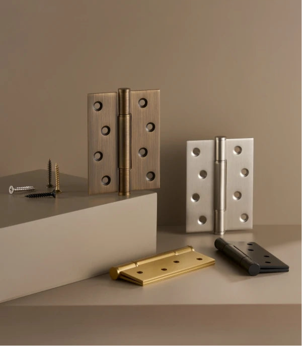 Charnière de Meuble Rectangulaire en Laiton pour Porte Intérieure