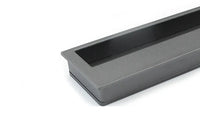 Poignée Cuvette Encastrée en Aluminium Gris pour Porte Coulissante et Tiroir, vue 3