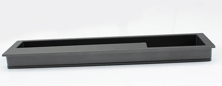 Poignée Cuvette Encastrée en Aluminium Gris pour Porte Coulissante et Tiroir, vue 4