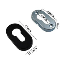 Rosace de Porte en Inox, Ronde, Ovale ou Carrée, 10 Modèles, vue 6